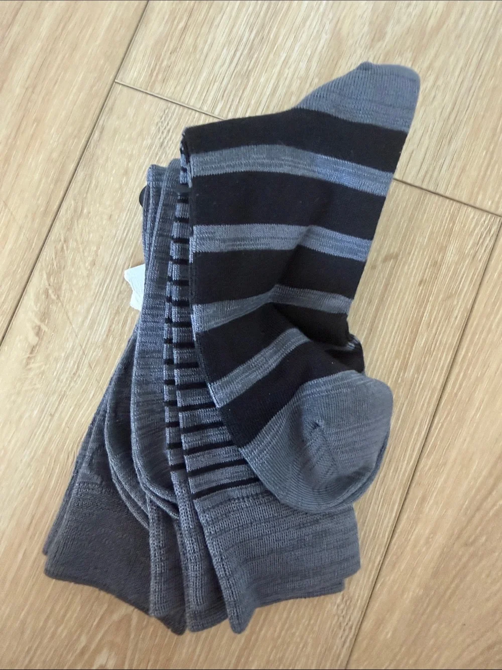 Nordstrom Gray Men's Ultra-Soft Dress Socks - 3 Pack